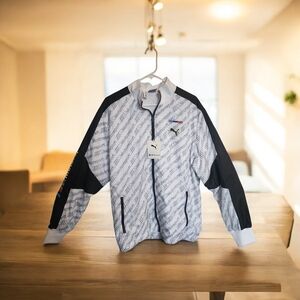 Puma BMW M Motorsport Street AOP Full Zip Windbreaker Jacket Size M- NWT